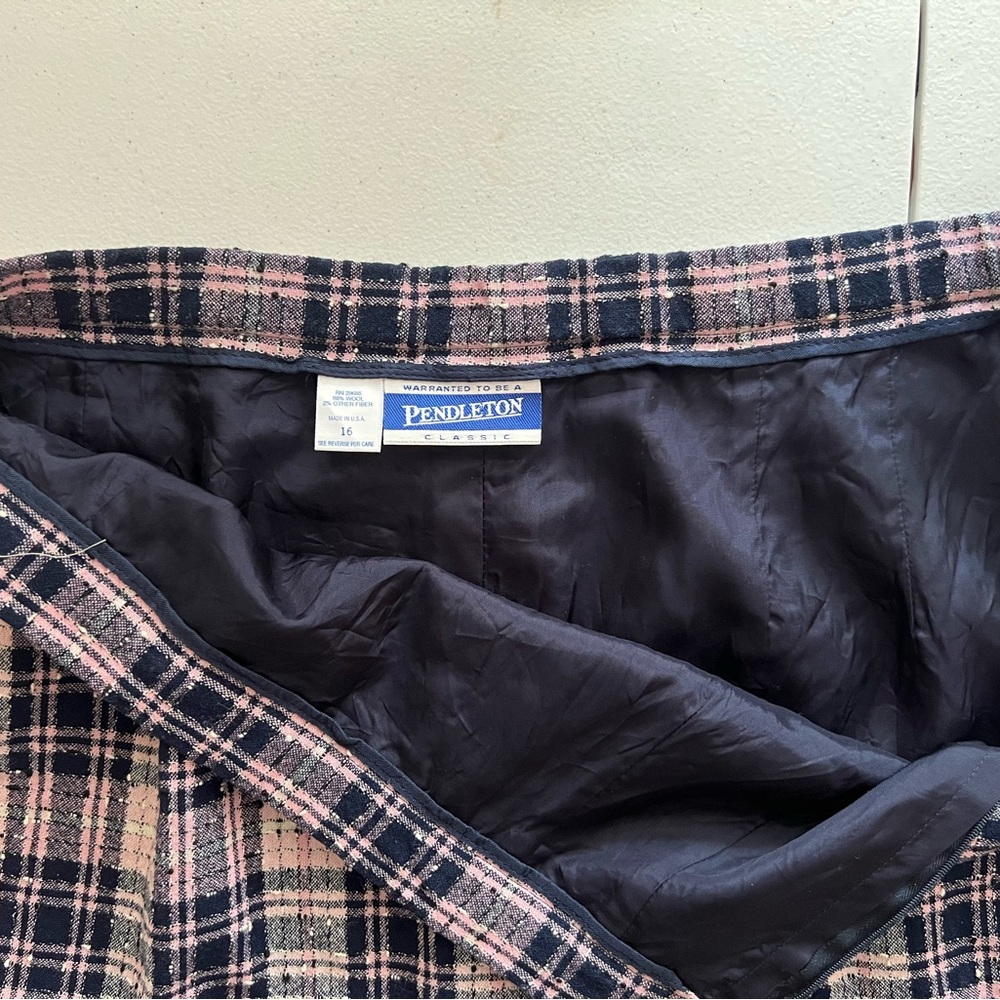 Pendleton Wool Plaid Pencil Skirt - Picture 3 of 6